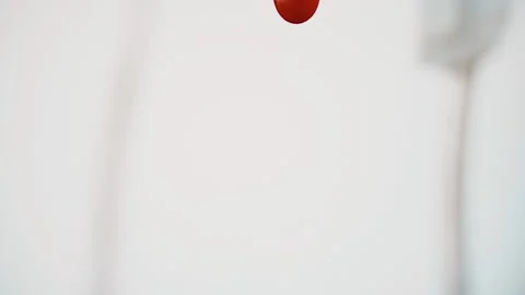 Drops of blood fall down. Allegory of flowing blood. Stock Footage 130488052