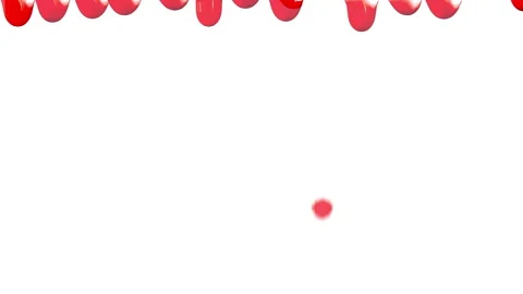 Drops of blood fall down. Allegory of flowing blood. Stock Footage 130489822