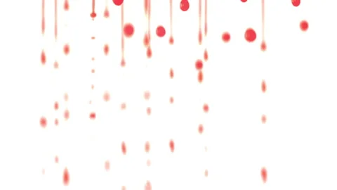 Drops of blood fall down. Allegory of flowing blood. Stock Footage 130491592