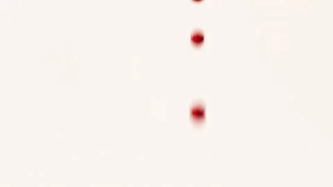Drops of blood fall down. Allegory of flowing blood. Stock Footage 130491906