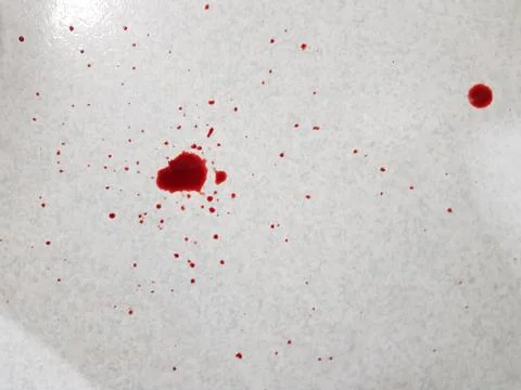 Drops of blood on the floor Stock Photos