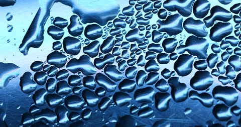 Drops on Blue Sheet Stock-Footage 329400526