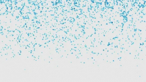 Drops of blue transparent liquid Stock Footage 311757305