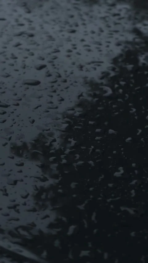 Drops on the car Stock Footage 303280212