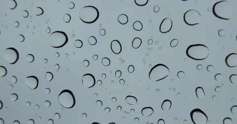 Drops on car glass. Stock Footage 83945145
