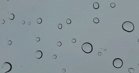 Drops on car glass. Time Lapse. Stock-Footage 83945238