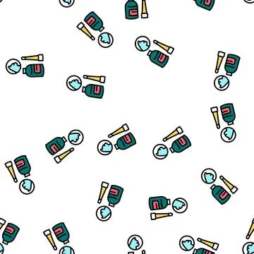 Drops for cat ears vector seamless pattern Stock Illustration