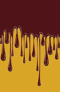 Drops of choco Stock Illustration