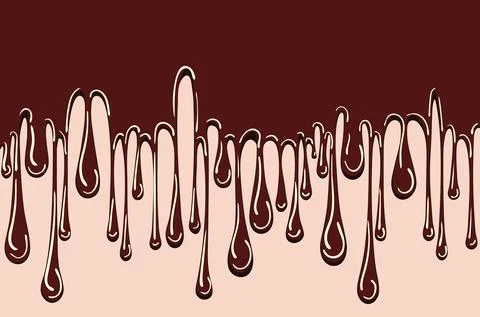 Drops of choco Stock Illustration