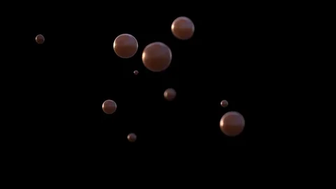 Drops of chocolate colliding in slow motion Stock Footage 88476116