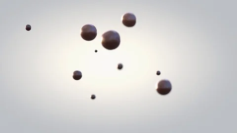 Drops of chocolate colliding in slow motion Stock Footage 88476191