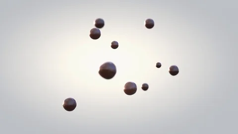 Drops of chocolate colliding in slow motion forming beautiful detailed splash Stock Footage 88902844