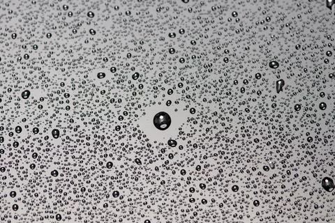 Drops clean glass texture background. Drops create bubble pattern surface. Dr Stock Photos
