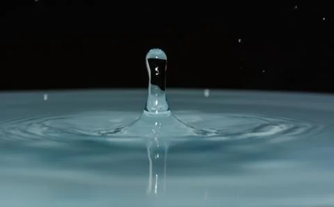 Drops of clean water Stock Photos