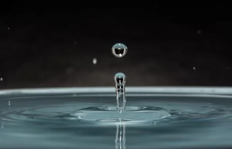 Drops of clean water Foto stock