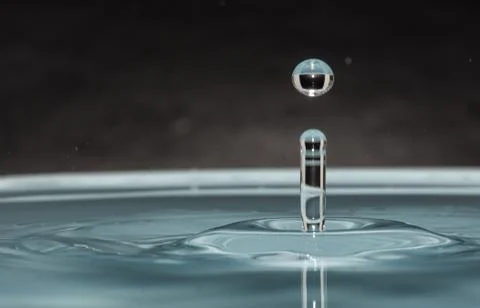 Drops of clean water Stock Photos
