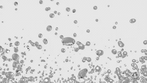 Drops of clean water rise up Stock Footage 307297083