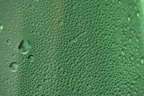Drops closeup transparent texture. Drops build bubble pattern surface. Drop.. 스톡 사진
