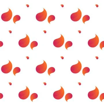 Drops of color orange gradient seamless pattern イラスト素材