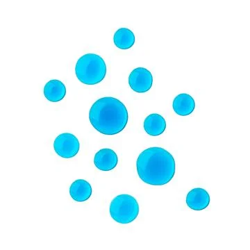 Drops of cosmetics on a white background Stock Photos