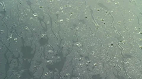 Drops Dripping Down The Glass Stock-Footage 22337665