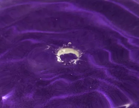 Drops fall into the water. beautiful background Stock Photos
