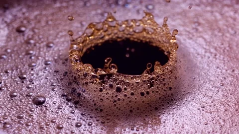 Drops Falling In A Cup Of Coffee In Super Slow-motion 1000fps Stock Footage 130965308