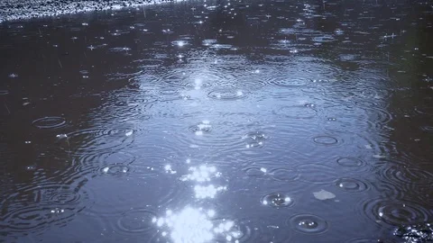 Drops falling on ground Video stock 108237539