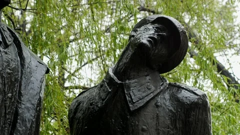 Drops of falling rain Stock Footage 119853274