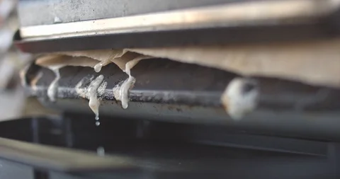 Drops of fat from the grill Stock Footage 116798550