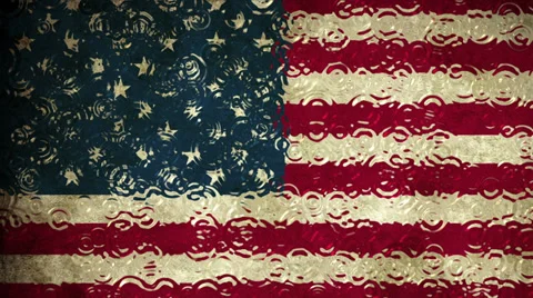 Drops On The Flag Stock-Footage 37971332