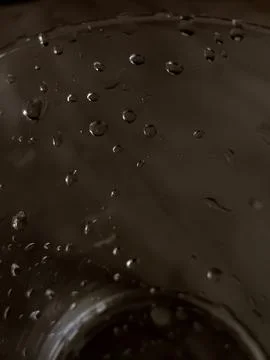 Drops of freshness on a glass Stock Illustration