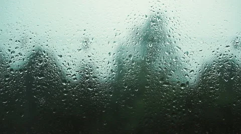 Drops on the glass during a storm Vídeo Stock 65386297