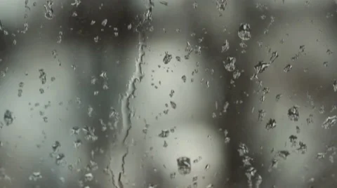 Drops on Glass Stock Footage 60659420