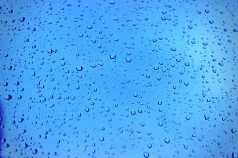 Drops on the glass Stock Photos