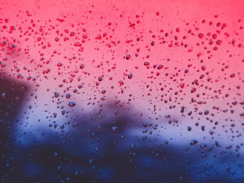 Drops on glass Stock Photos