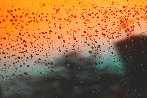Drops on glass Stock Photos