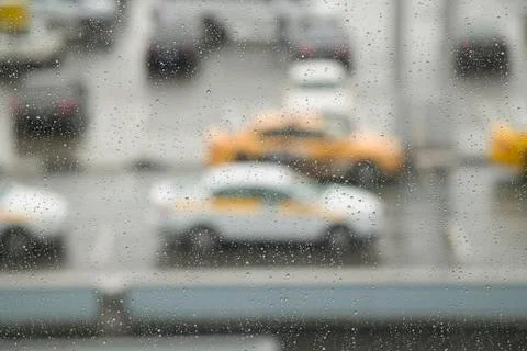 Drops on the glass Stock Photos