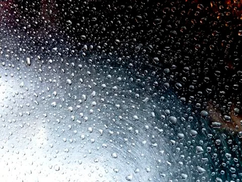 Drops on glass Stock Photos