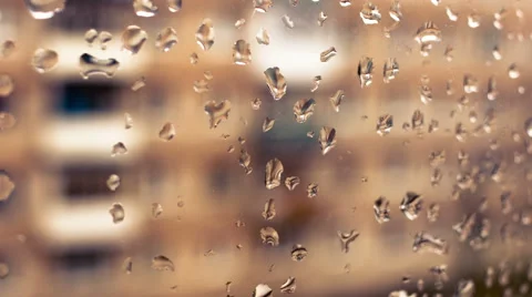 Drops on the glass window Timelapse drying 4k (1) 库存影片 48633885