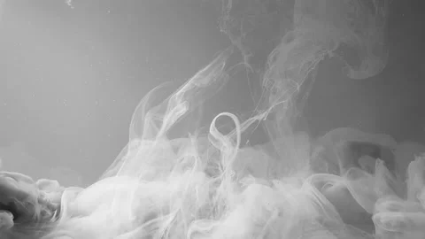 Drops of gray ink in water. Environmental pollution concept Stock-Footage 160968002