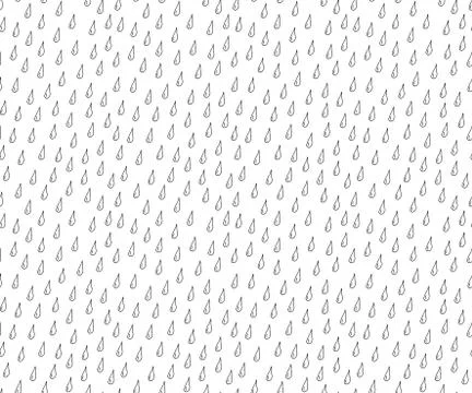 Drops Hand drawn seamless vector pattern. 库存插图