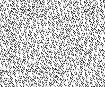 Drops Hand drawn seamless vector pattern. Иллюстрация