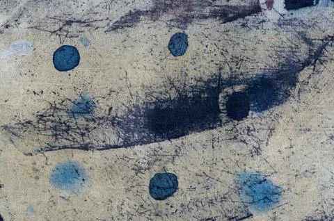 Drops, hot batik, background texture, handmade on silk, abstract surrealism Stock Illustration