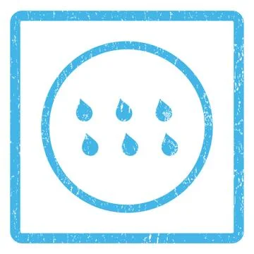 Drops Icon Rubber Stamp Stock Illustration
