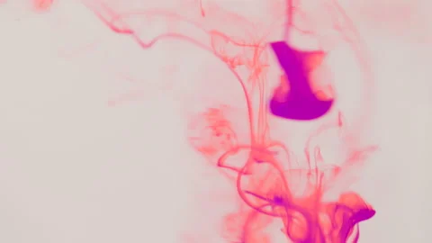 Drops Of Ink Fall Into Water Stock Footage 208759959
