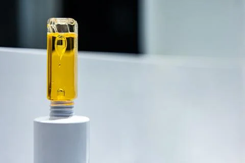 Drops inside a plastic bottle. Stock Photos