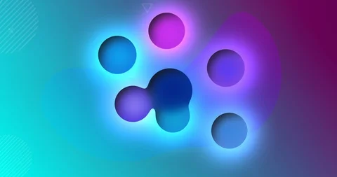 Drops of lava liquid animation on a trending background. Team work concept. Stock Footage 127289586