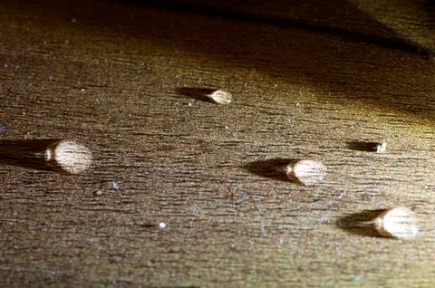 Drops in light Foto stock