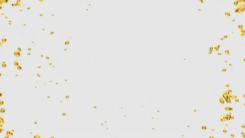 Drops of liquid gold Stock Footage 308855044